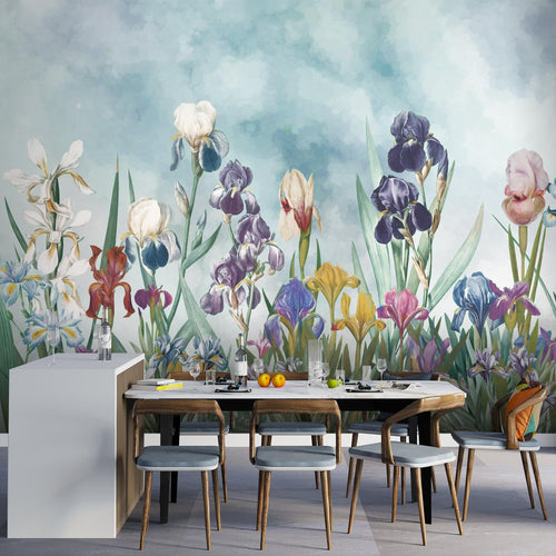 Novart Fototapete Dschungel 396 x 280 cm Wandtapete Blätter Blumen Grün Wohnzimmer Schlafzimmer - N9129012a