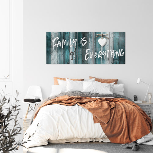 Runa Art Bild Home Abstrakt Wandbilder auf Vlies Leinwand 5 Teilig Wanddekoration Schlafzimmer Wohnzimmer 040256c