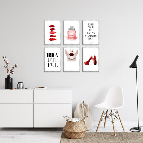 Novart Wandbilder - KEIN EXTRA RAHMEN BENÖTIGT - Wohnzimmer Mädchen Teenager - Bilder Modern Beauty - Fashion - N018965a