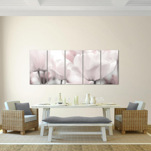 Runa Art Bild Blumen Pflanzen Wandbilder auf Vlies Leinwand 5 Teilig Wanddekoration Wohnzimmer Schlafzimmer Büro 203956c