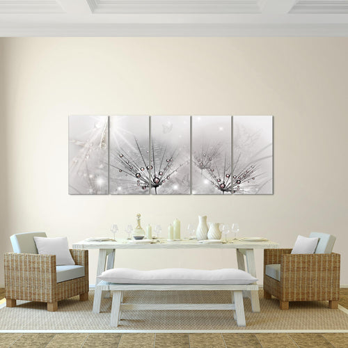 Runa Art Bild Pusteblume Wandbilder auf Vlies Leinwand 5 Teilig Wanddekoration Wohnzimmer Schlafzimmer 016956a