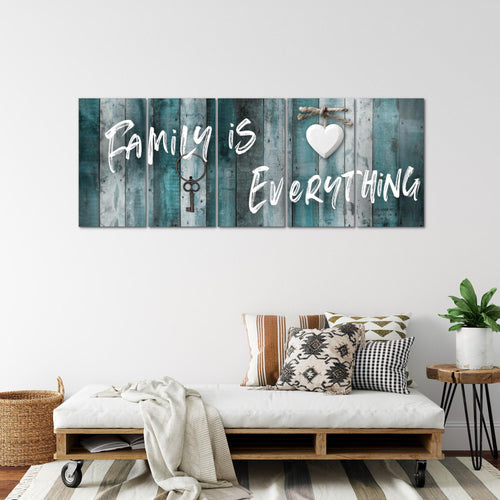 Runa Art Bild Home Abstrakt Wandbilder auf Vlies Leinwand 5 Teilig Wanddekoration Schlafzimmer Wohnzimmer 040256b