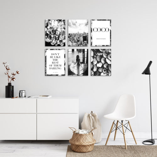 Novart Wandbilder - KEIN EXTRA RAHMEN BENÖTIGT - Wohnzimmer Mädchen Teenager - Bilder Modern Fashion - New York - N016265a