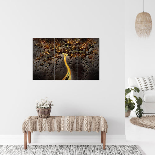 Runa Art Bild Blumen Modern Wandbilder Wohnzimmer 1 Teilig - Made In Germany - Abstrakt Baum Weiss Türkis Flur 039715b