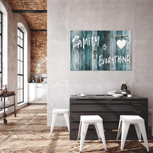 Runa Art Wandbilder Home Abstrakt Bild XXL Schlafzimmer Wohnzimmer Grau Rosa Holz 120 x 80 cm 3 Teilig 040231c