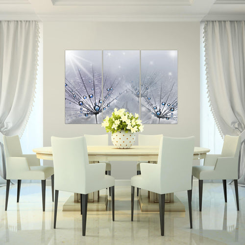 Runa Art Bild Pusteblume Modern Wandbilder Wohnzimmer Schlafzimmer 1 Teilig - Made In Germany - Natur Grau Flur 016915c