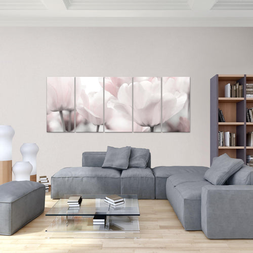 Runa Art Bild Blumen Pflanzen Wandbilder auf Vlies Leinwand 5 Teilig Wanddekoration Wohnzimmer Schlafzimmer Büro 203956c
