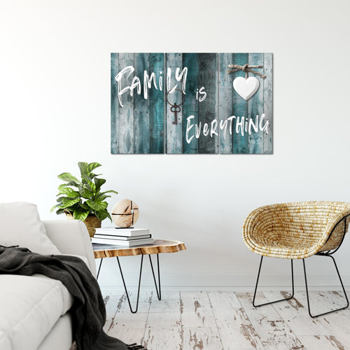 Runa Art Wandbilder Home Abstrakt Bild XXL Schlafzimmer Wohnzimmer Grau Rosa Holz 120 x 80 cm 3 Teilig 040231c