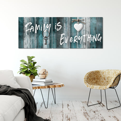 Runa Art Bild Home Abstrakt Wandbilder auf Vlies Leinwand 5 Teilig Wanddekoration Schlafzimmer Wohnzimmer 040256b