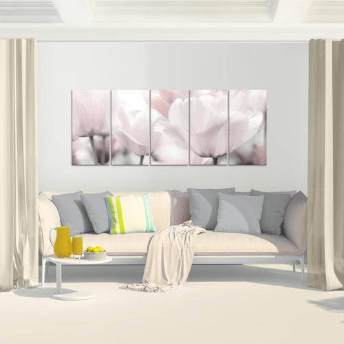 Runa Art Bild Blumen Pflanzen Wandbilder auf Vlies Leinwand 5 Teilig Wanddekoration Wohnzimmer Schlafzimmer Büro 203956c