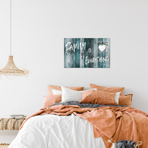 Runa Art Bild Home Abstrakt Modern Wandbilder Schlafzimmer Wohnzimmer 1 Teilig - Made In Germany - Holz Grau Rosa Flur 040215c
