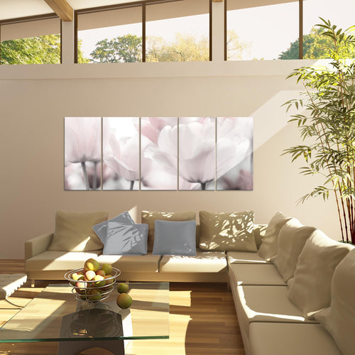 Runa Art Bild Blumen Pflanzen Wandbilder auf Vlies Leinwand 5 Teilig Wanddekoration Wohnzimmer Schlafzimmer Büro 203956c