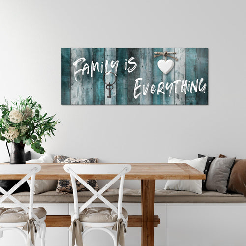Runa Art Wandbild Home Abstrakt 1 Teilig 100 x 40 cm Modern Bild auf Vlies Leinwand Vintage Schlafzimmer Wohnzimmer Beige Braun 040212a