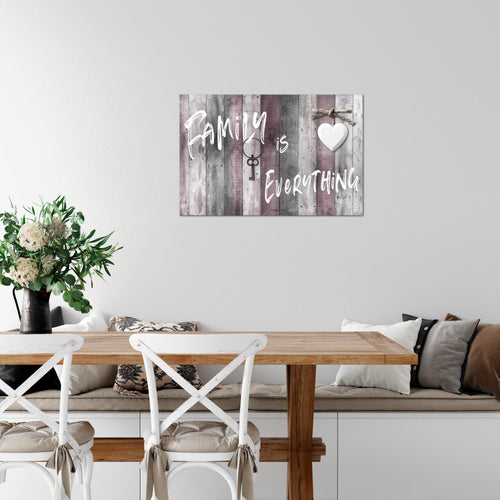 Runa Art Bild Home Abstrakt Modern Wandbilder Schlafzimmer Wohnzimmer 1 Teilig - Made In Germany - Holzmotiv Grau Türkis Flur 040215b