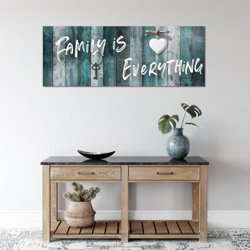 Runa Art Wandbild Home Abstrakt 1 Teilig 100 x 40 cm Modern Bild auf Vlies Leinwand Holz Schlafzimmer Wohnzimmer Grau Rosa 040212c