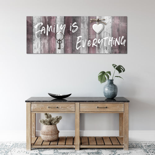 Runa Art Wandbild Home Abstrakt 1 Teilig 100 x 40 cm Modern Bild auf Vlies Leinwand Vintage Schlafzimmer Wohnzimmer Beige Braun 040212a