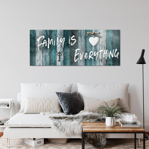 Runa Art Wandbild Home Abstrakt 1 Teilig 100 x 40 cm Modern Bild auf Vlies Leinwand Vintage Schlafzimmer Wohnzimmer Beige Braun 040212a