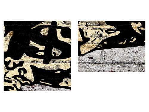 Runa Art Wandbild XXL Street Art Affen Loft Wohnzimmer 200 x 80 cm Braun 5 Teilig - Made in Germany - 303455c