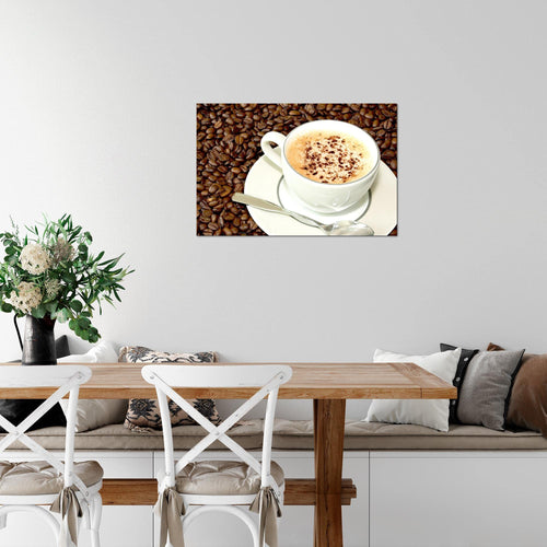 Runa Art Bild Küche Kaffee Modern Wandbilder Esszimmer Küchenbilder 1 Teilig - Made In Germany - Esszimmer Braun Flur 500515b