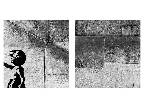 Runa Art Bild Banksy Ballon Girl Modern Wandbilder Loft Wohnzimmer 1 Teilig - Made In Germany - Street Art Grün Flur 301615b
