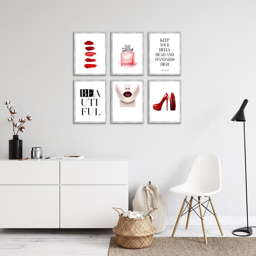 Novart Wandbilder - KEIN EXTRA RAHMEN BENÖTIGT - Wohnzimmer Mädchen Teenager - Bilder Modern Beauty - Fashion - N018965a
