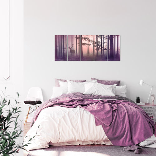 Runa Art Bild Landschaft Wandbilder auf Vlies Leinwand 5 Teilig Wanddekoration Wohnzimmer Schlafzimmer Büro 013456b