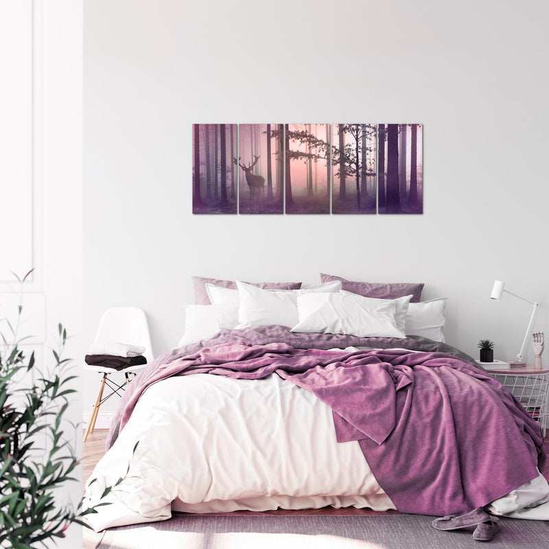 Runa Art Bild Landschaft Wandbilder auf Vlies Leinwand 5 Teilig Wanddekoration Wohnzimmer Schlafzimmer Büro 013456b
