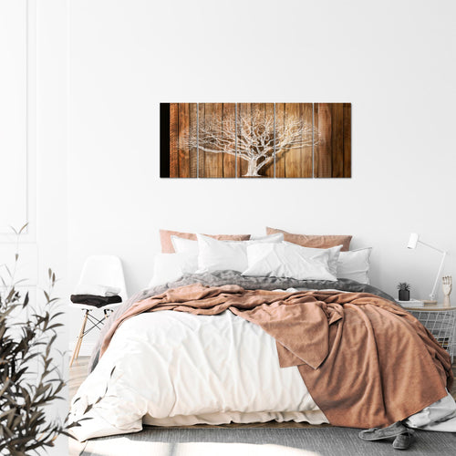Runa Art Bild Baum Abstrakt Wandbilder auf Vlies Leinwand 5 Teilig Wanddekoration Wohnzimmer 039956a