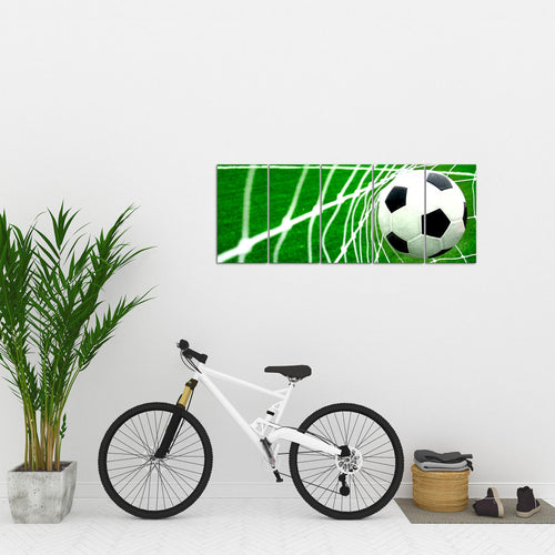 Runa Art Bild Fussball Wandbilder auf Vlies Leinwand 5 Teilig Wanddekoration Wohnzimmer Schlafzimmer 611456a