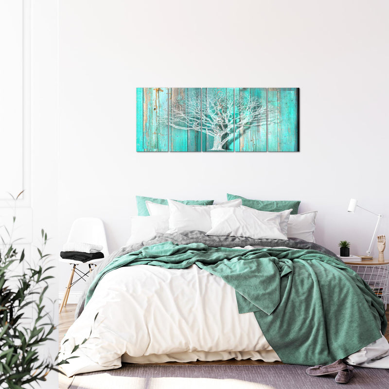 Runa Art Bild Baum Abstrakt Wandbilder auf Vlies Leinwand 5 Teilig Wanddekoration Wohnzimmer 039956c