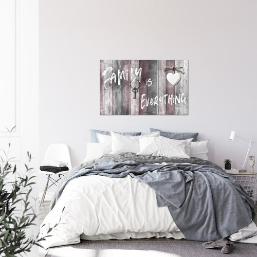 Runa Art Wandbilder Home Abstrakt Bild XXL Schlafzimmer Wohnzimmer Grau Rosa Holz 120 x 80 cm 3 Teilig 040231c