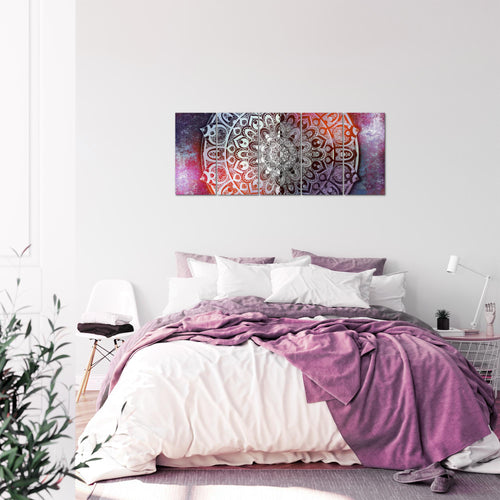 Runa Art Bild Mandala Abstrakt Wandbilder auf Vlies Leinwand 5 Teilig Wanddekoration Wohnzimmer Schlafzimmer 040156b