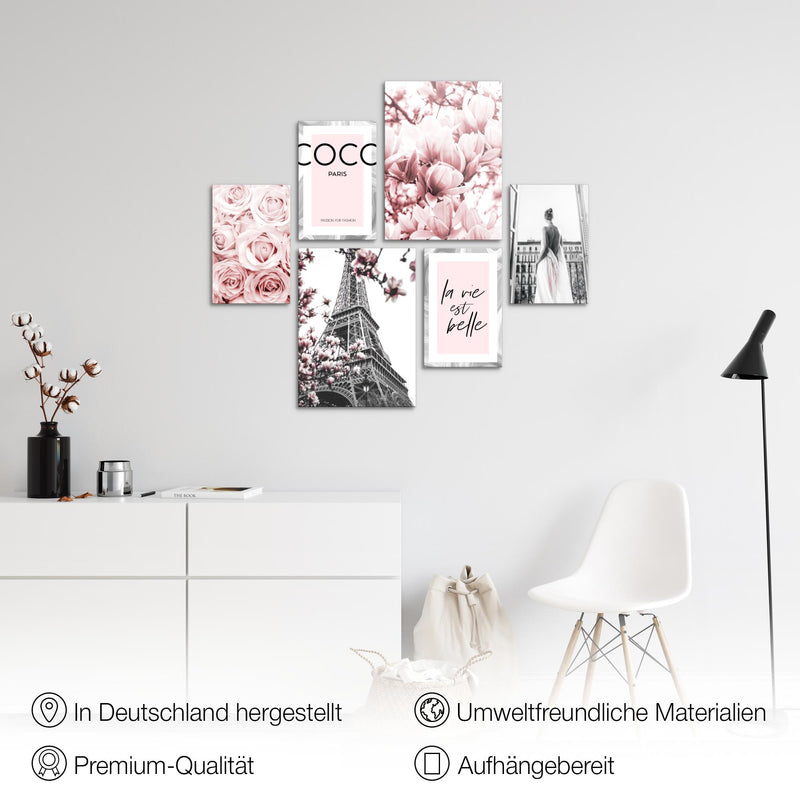 Novart Bilder Blumen Pflanzen Blumen - KOMPLETT AUFHÄNGFERTIG - - Novart Wandbilder - Wohnzimmer Schlafzimmer Büro N002463a