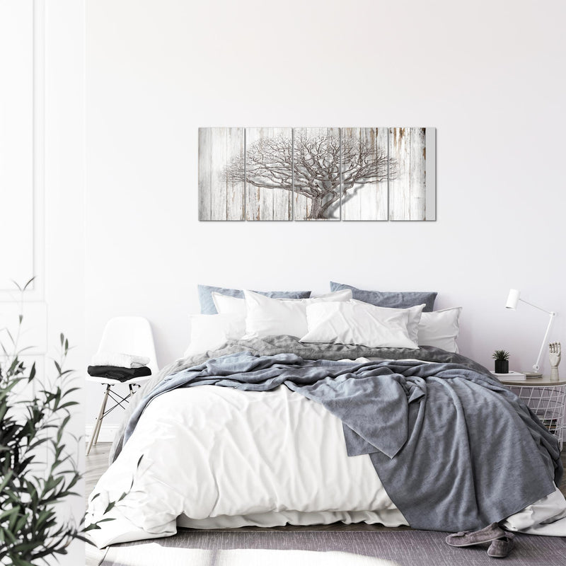Runa Art Bild Baum Abstrakt Wandbilder auf Vlies Leinwand 5 Teilig Wanddekoration Wohnzimmer 039956b
