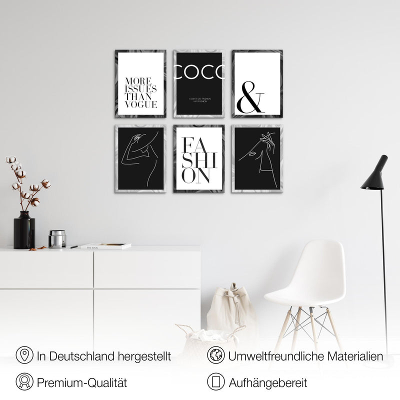 Novart Wandbilder - KEIN EXTRA RAHMEN BENÖTIGT - Wohnzimmer Mädchen Teenager - Bilder Modern Coco - Zitate - N002365a