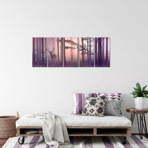 Runa Art Bild Landschaft Wandbilder auf Vlies Leinwand 5 Teilig Wanddekoration Wohnzimmer Schlafzimmer Büro 013456b
