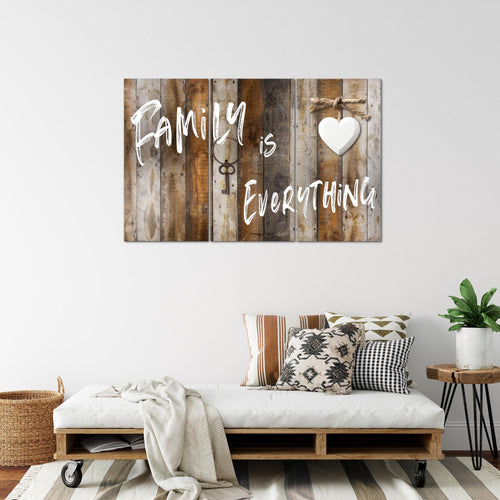 Runa Art Wandbilder Home Abstrakt Bild XXL Schlafzimmer Wohnzimmer Beige Braun Vintage 120 x 80 cm 3 Teilig 040231a