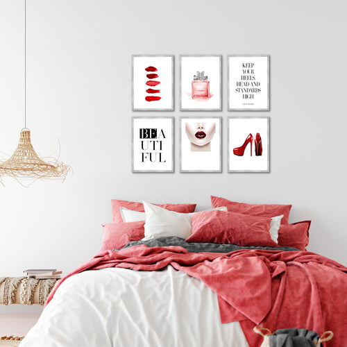 Novart Wandbilder - KEIN EXTRA RAHMEN BENÖTIGT - Wohnzimmer Mädchen Teenager - Bilder Modern Beauty - Fashion - N018965a