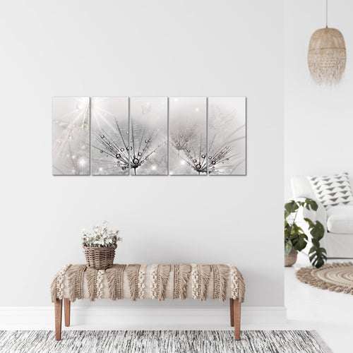 Runa Art Bild Pusteblume Wandbilder auf Vlies Leinwand 5 Teilig Wanddekoration Wohnzimmer Schlafzimmer 016956c