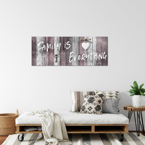 Runa Art Bild Home Abstrakt Wandbilder auf Vlies Leinwand 5 Teilig Wanddekoration Schlafzimmer Wohnzimmer 040256c