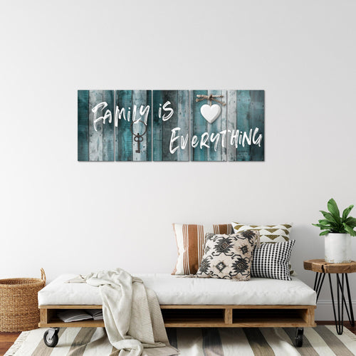 Runa Art Bild Home Abstrakt Wandbilder auf Vlies Leinwand 5 Teilig Wanddekoration Schlafzimmer Wohnzimmer 040256b