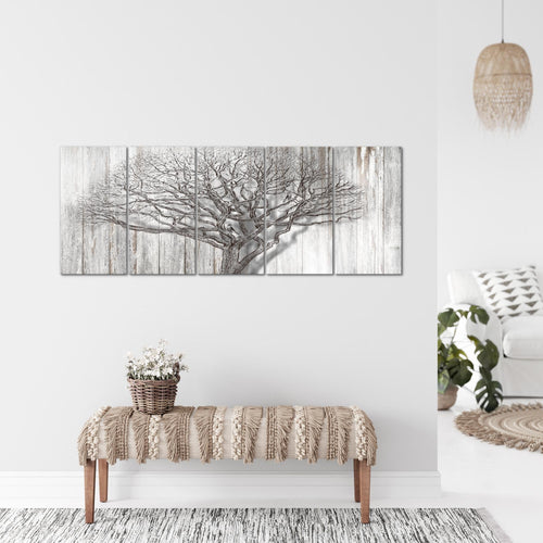 Runa Art Bild Baum Abstrakt Wandbilder auf Vlies Leinwand 5 Teilig Wanddekoration Wohnzimmer 039956a