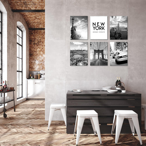Novart Wandbilder - KEIN EXTRA RAHMEN BENÖTIGT - Wohnzimmer Büro - Bilder Modern New York City - USA - N013165a
