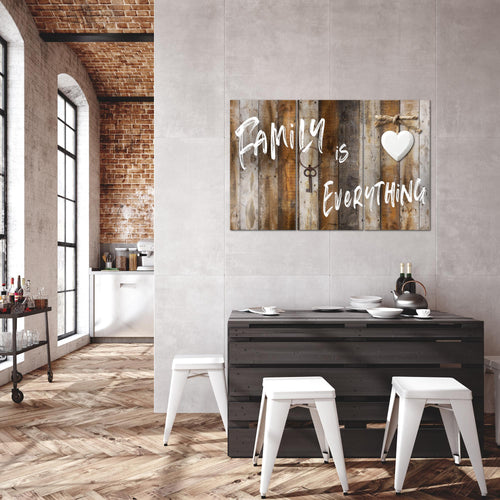 Runa Art Wandbilder Home Abstrakt Bild XXL Schlafzimmer Wohnzimmer Beige Braun Vintage 120 x 80 cm 3 Teilig 040231a