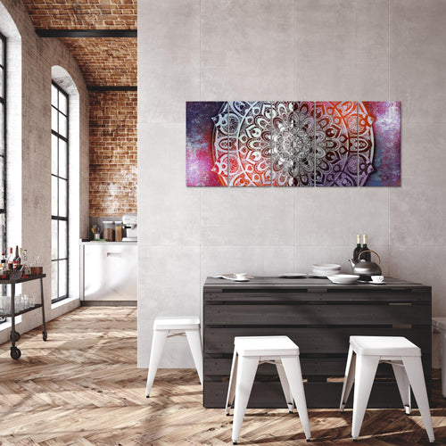 Runa Art Bild Mandala Abstrakt Wandbilder auf Vlies Leinwand 5 Teilig Wanddekoration Wohnzimmer Schlafzimmer 040156b
