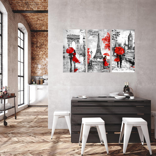 Stadt BILD KUNSTDRUCK - AUF VLIES LEINWAND - XXL DEKORATION  050931P