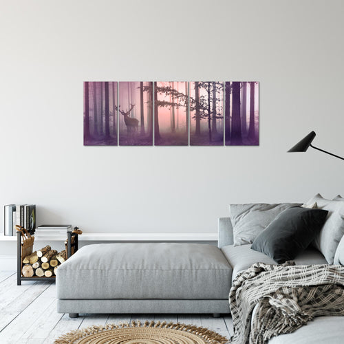 Runa Art Bild Landschaft Wandbilder auf Vlies Leinwand 5 Teilig Wanddekoration Wohnzimmer Schlafzimmer Büro 013456b