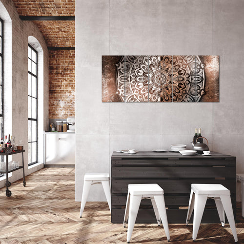 Runa Art Bild Mandala Abstrakt Wandbilder auf Vlies Leinwand 5 Teilig Wanddekoration Wohnzimmer Schlafzimmer 040156c
