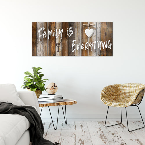 Runa Art Bild Home Abstrakt Wandbilder auf Vlies Leinwand 5 Teilig Wanddekoration Schlafzimmer Wohnzimmer 040256a