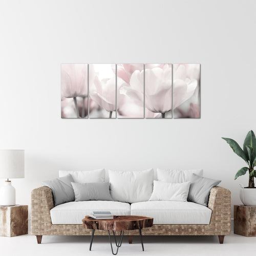 Runa Art Bild Blumen Pflanzen Wandbilder auf Vlies Leinwand 5 Teilig Wanddekoration Wohnzimmer Schlafzimmer Büro 203956c